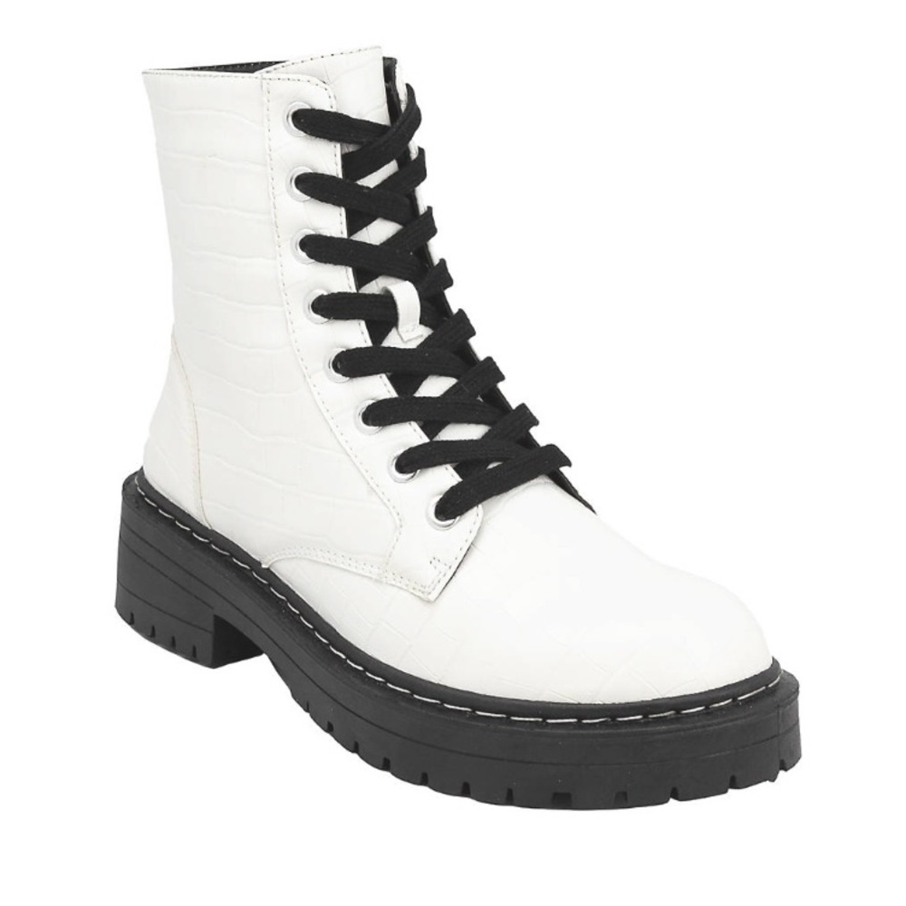 Women’s True Craft White Croco-WW TC-Korri 3 Combat boots Size 9.5 M New in box